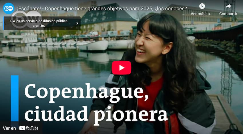 Vídeo de Youtue. Copenhague, ciudad pionera